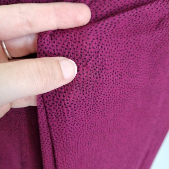 Sass & Bide The Vault Purple Microspot Silk Maxi Skirt Size XS - Picture 10 of 10